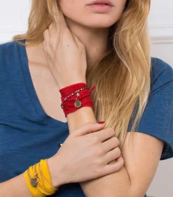 Bracelet A Nouer Slow Life Soie Et Bronze