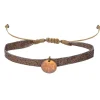 Bracelet A Ruban Et Medaillon Rond
