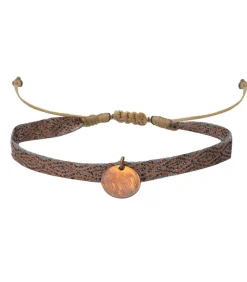 Bracelet A Ruban Et Medaillon Rond