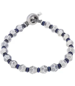Bracelet Axiom A Perles Geometriques Et Lapislazuli