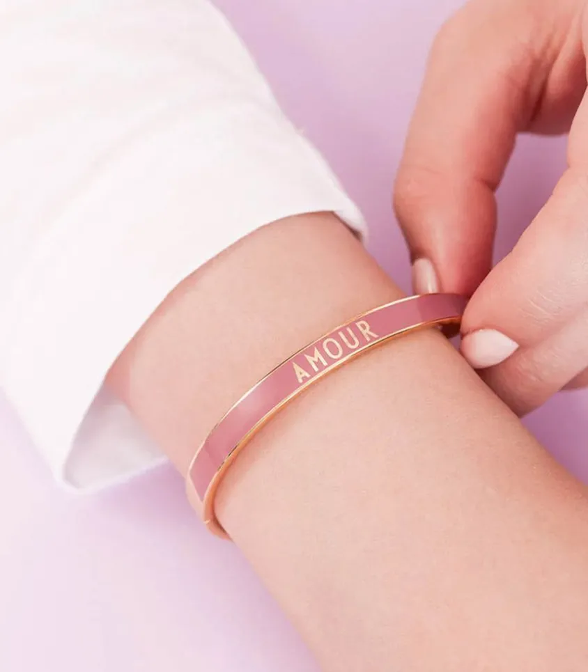Bracelet Candy Word Amour Dark Pink