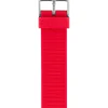 Bracelet De Montre Interchangeable En Silicone Rouge