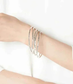 Bracelet Edmond Rostand "Un Baiser" 5 Rangs Argent