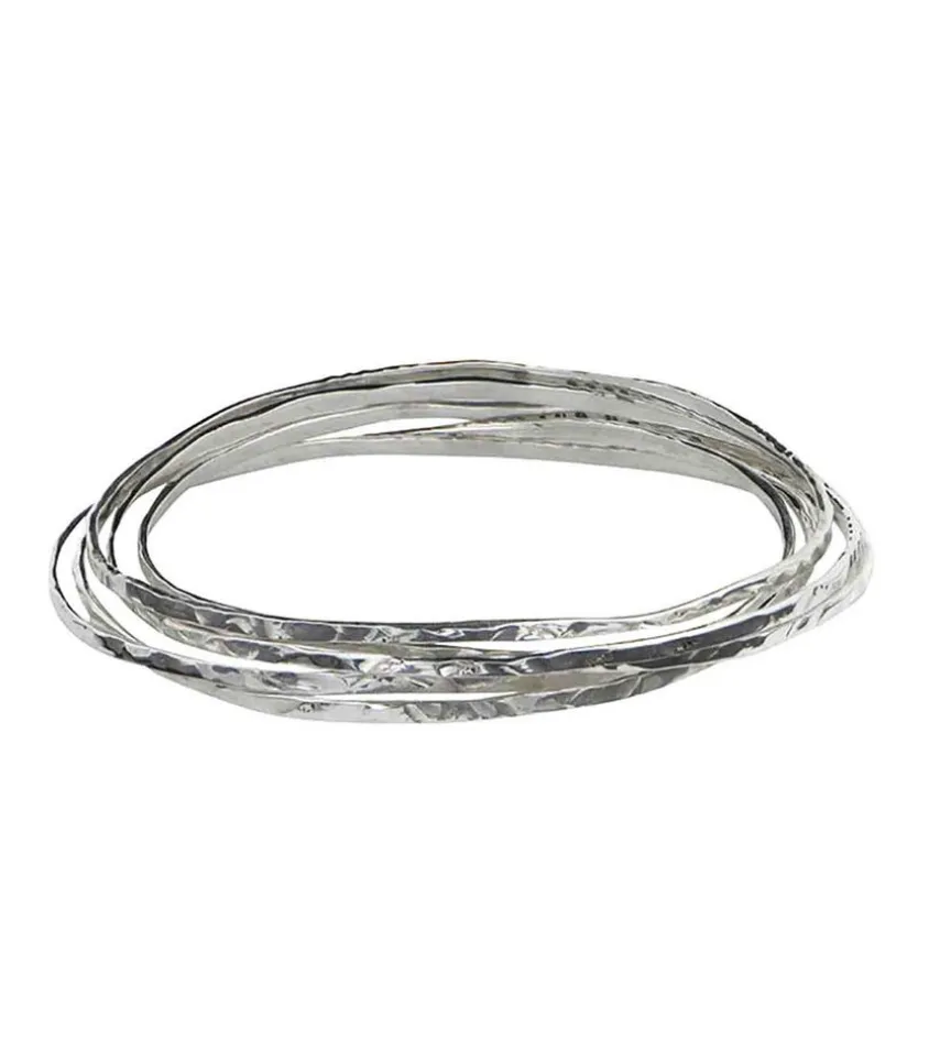 Bracelet Edmond Rostand "Un Baiser" 5 Rangs Argent