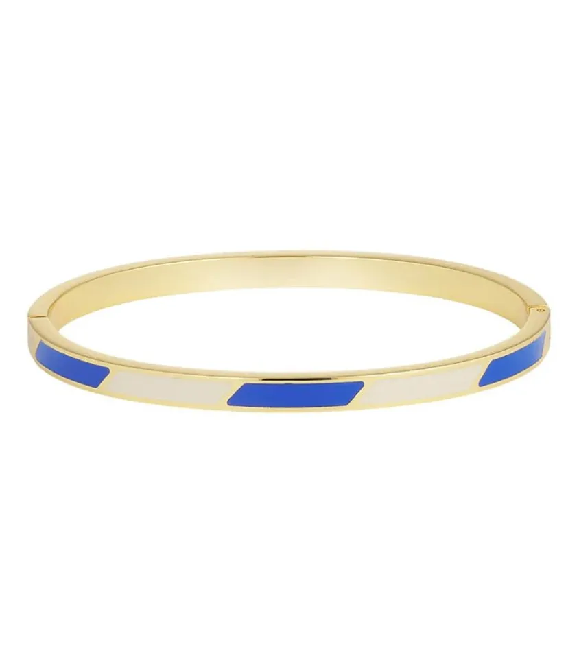 Bracelet Stripes Cobalt White