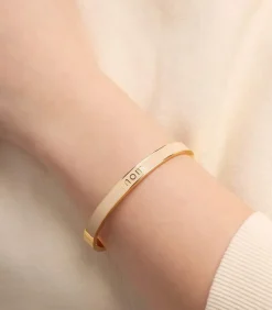 Bracelet Vip Word Mom Beige