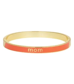 Bracelet Vip Word Mom Corail