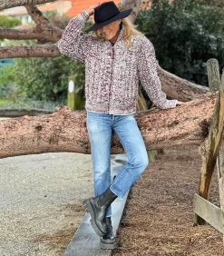 Cardigan Romane Burgundy