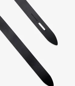 Ceinture Lecce En Cuir Reversible Craie/Noir