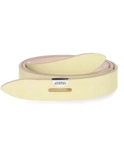 Ceinture Lecce En Cuir Suede Light Yellow