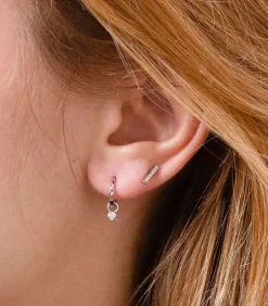 Charm Mini Coeur Or Blanc