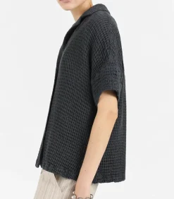 Chemise A Manches Courtes Laguna Anthracite