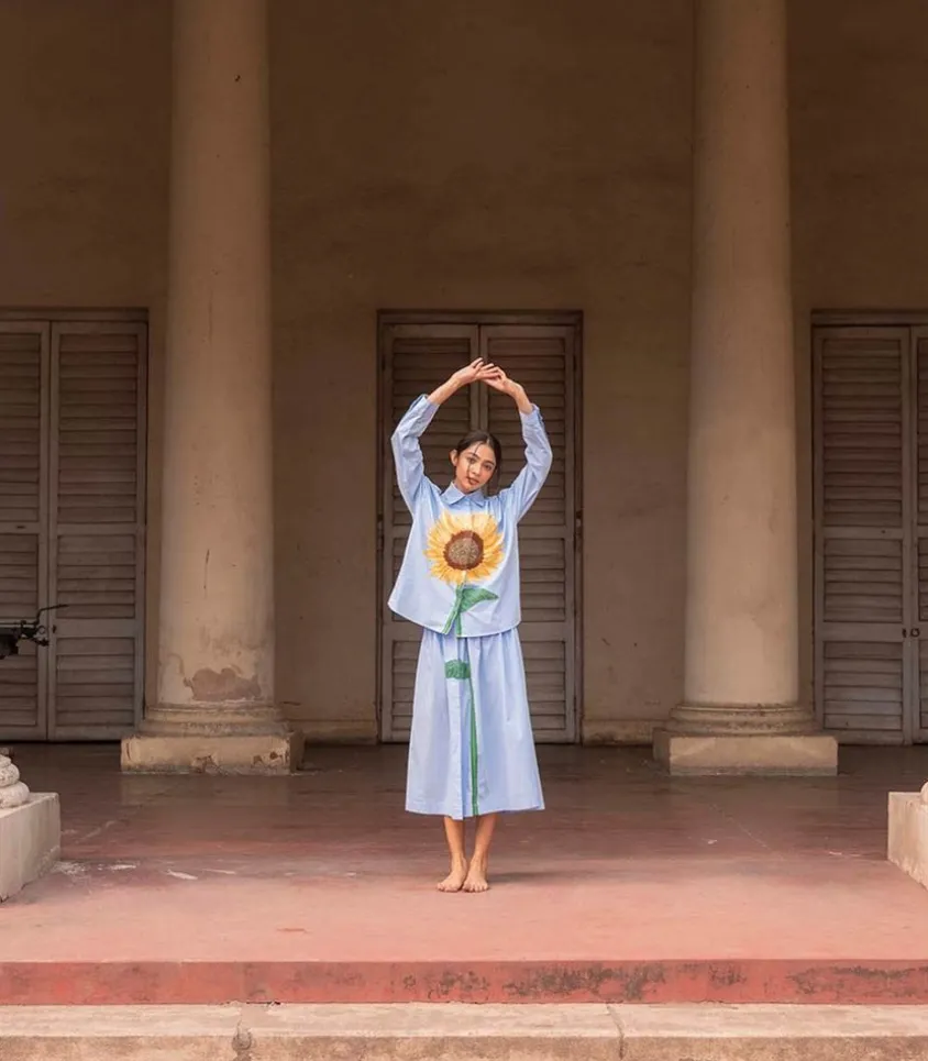 Chemise Alma Tournesol Ciel