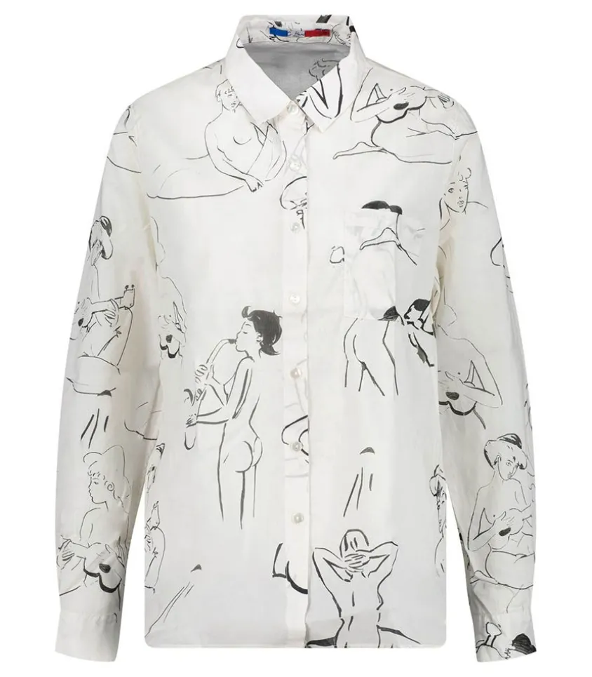 Chemise Esquisse Noire Et Blanche