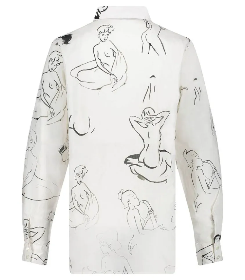 Chemise Esquisse Noire Et Blanche