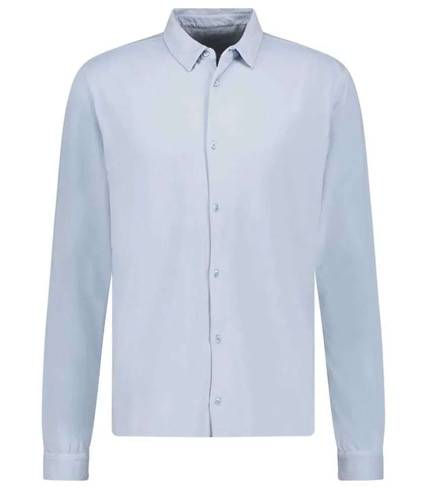 Chemise Homme A Manches Longues Bleu Grise