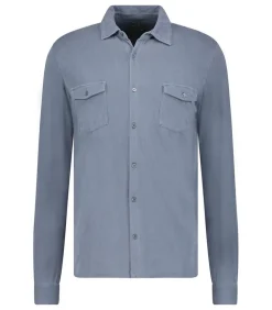 Chemise Manches Longues Homme Blue Denim