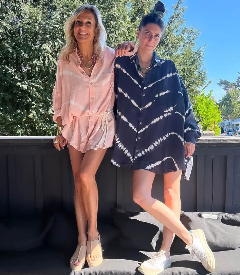 Chemise Oversize Mykonos Tie & Dye Powder Pink