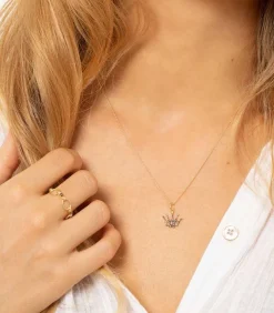 Collier Artie Argent Argent, Or Et Diamants