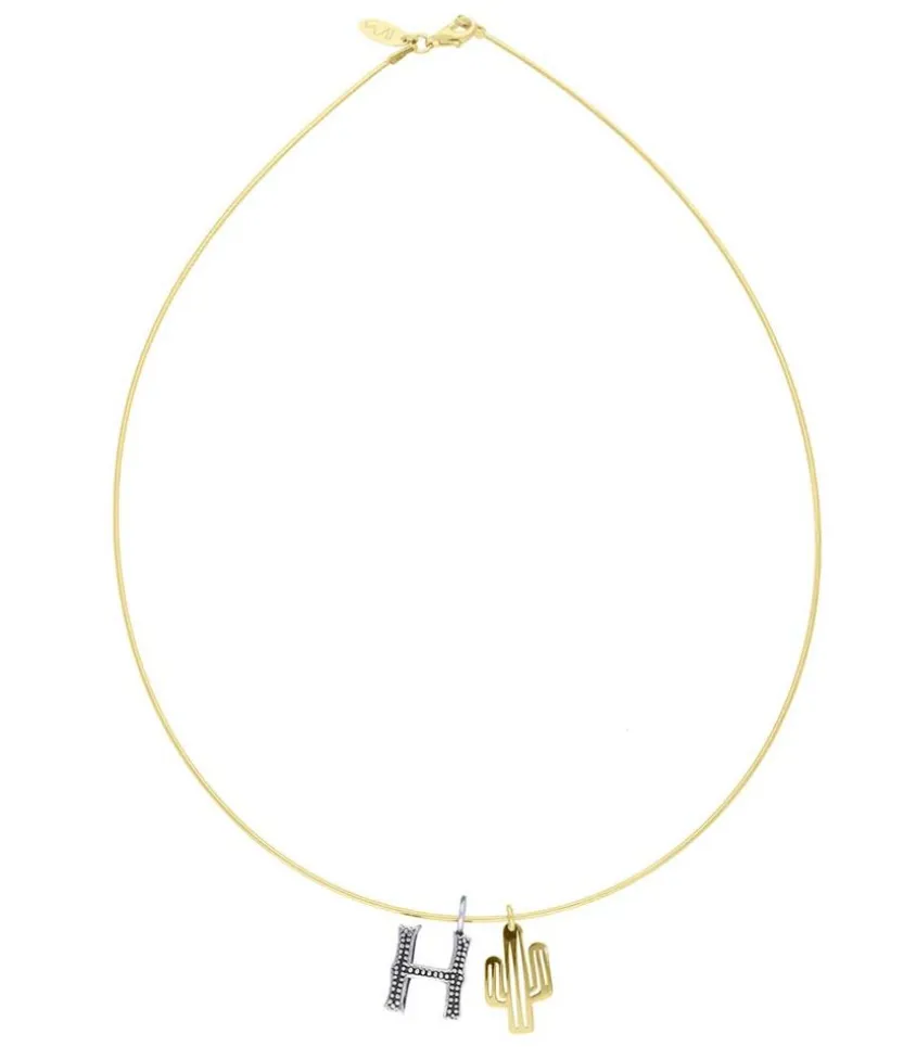 Collier Tour De Cou Lettre Cactus