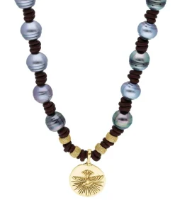 Collier Wonderland Perles Tahitiennes Et Or