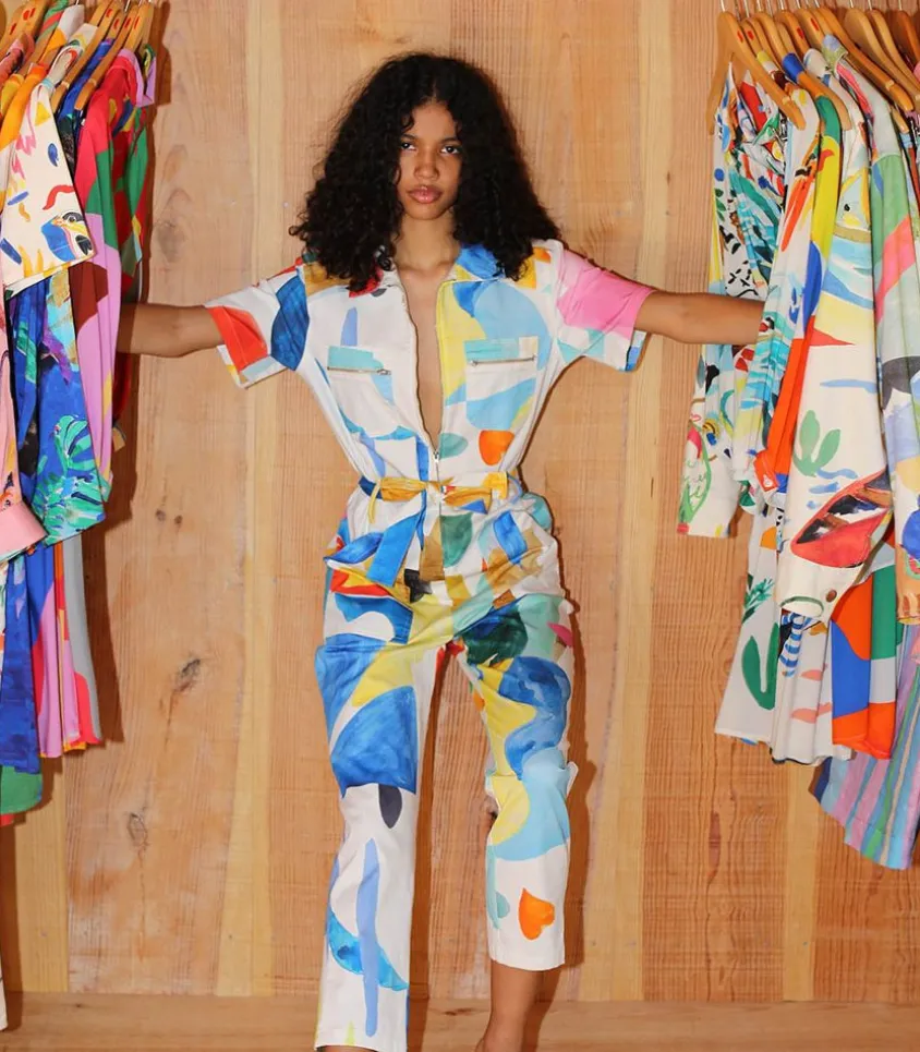 Combinaison Multicolore Motifs Abstraits