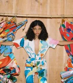 Combinaison Multicolore Motifs Abstraits