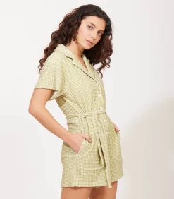 Combishort Ibiza Vichy Vert