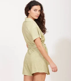 Combishort Ibiza Vichy Vert
