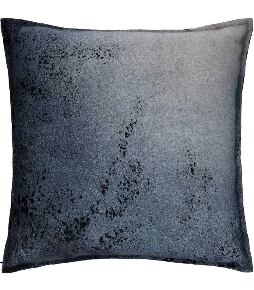 Coussin Cachemire Et Laine 50 X 50 Cm Bleu Gris