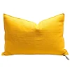 Coussin Lin Lave Froisse 60 X 90 Cm Tournesol