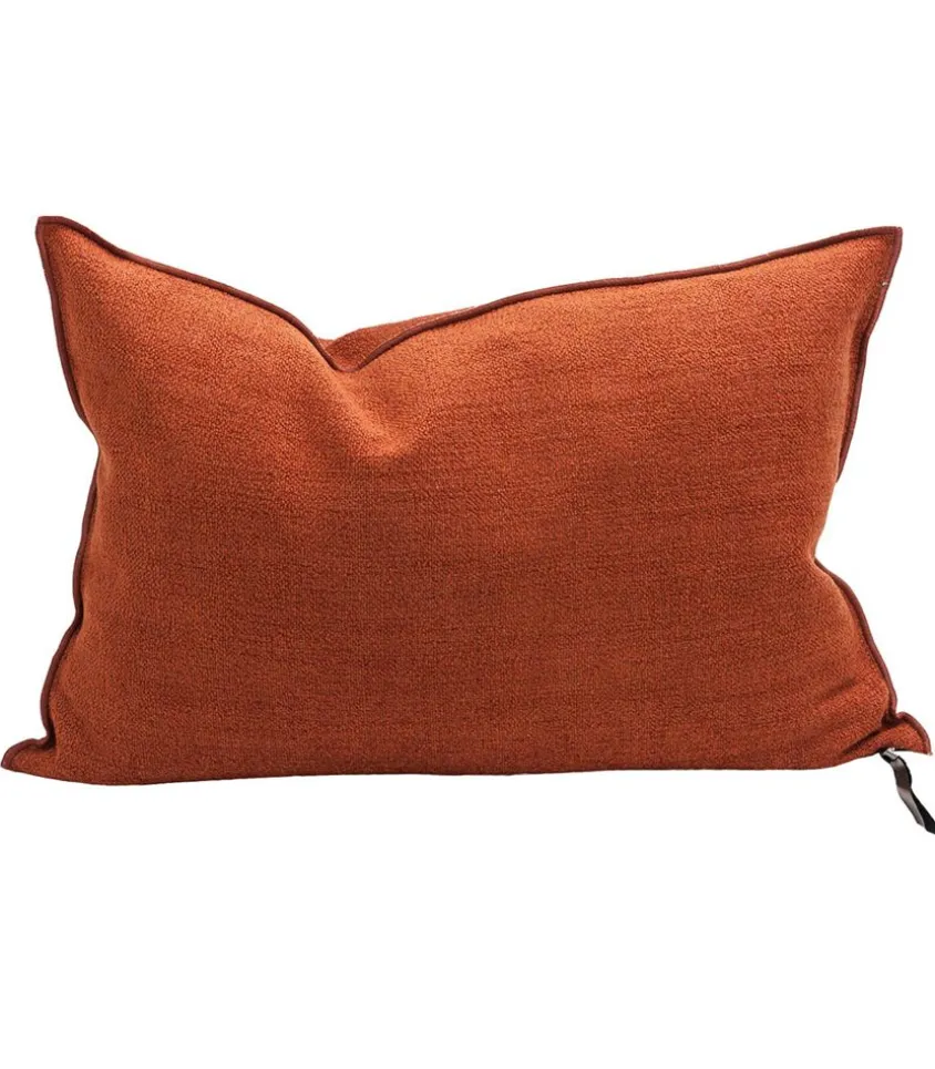 Coussin Vice Versa Chenille Vintage Henne 40 X 60 Cm