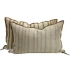 Coussin Vice Versa Toile De Myre Brodee 40 X 60 Cm