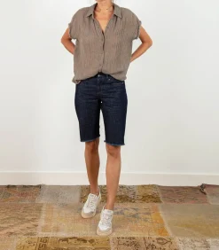 Cycliste Kathleen En Denim Indigo