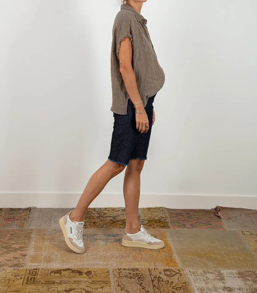 Cycliste Kathleen En Denim Indigo