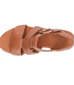 Espadrilles Compensees Abbot Strap Cognac