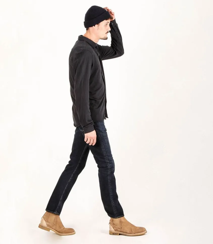 Jean Homme Greenfield Dress Straight Dark Blue