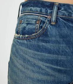 Jean Walnut Straight Dark Blue