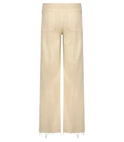 Jean Wideleg The Patch Pocket Roller Fray Chalk Tapioca