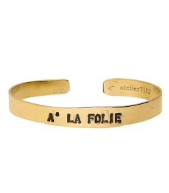 Jonc En Laiton Grave A La Folie