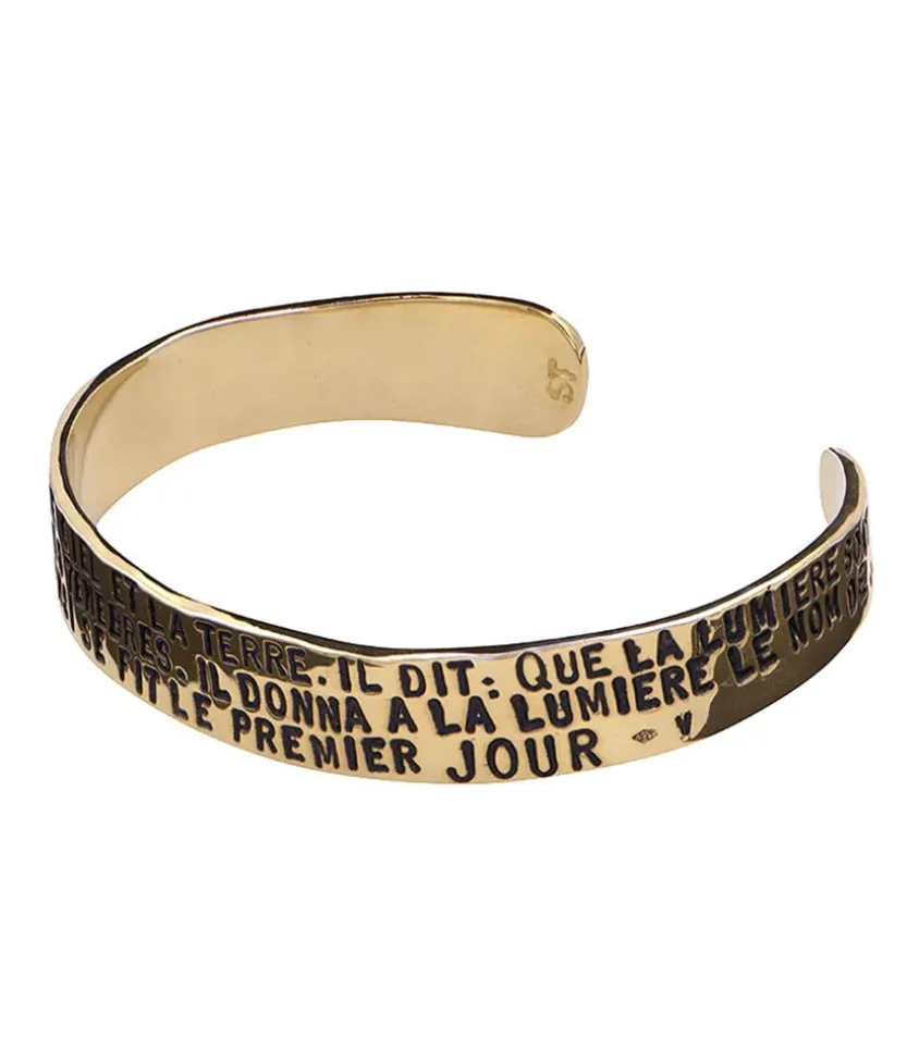 Jonc "Genese" En Vermeil