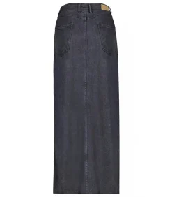 Jupe Longue En Denim Goya Carbone Wash