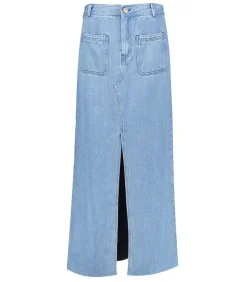 Jupe Longue En Denim Goya Ozone Wash