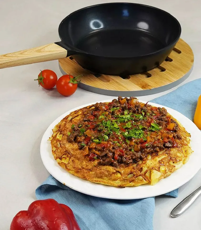 L'Incroyable Poele Anti-Adherente 28 Cm Graphite