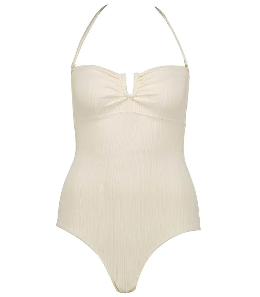 Maillot De Bain Une Piece Shellbeach White Weavy