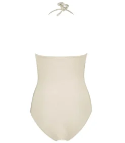 Maillot De Bain Une Piece Shellbeach White Weavy