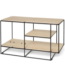 Meuble Acoustique Et Modulable Lines Chene + Kit Accessoires Cuir