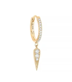 Mini Creole Fleurs Du Mal Or Jaune