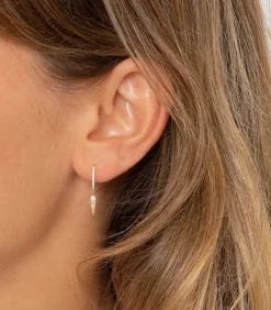 Mini Creole Fleurs Du Mal Or Jaune