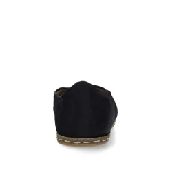 Mocassins Saanas Classique Cuir A Poils Bleu Nuit